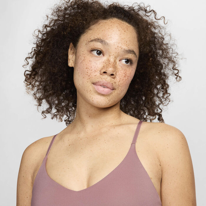 Nike Women's Indy Light-Support Training Sports Bra Pink image number 2