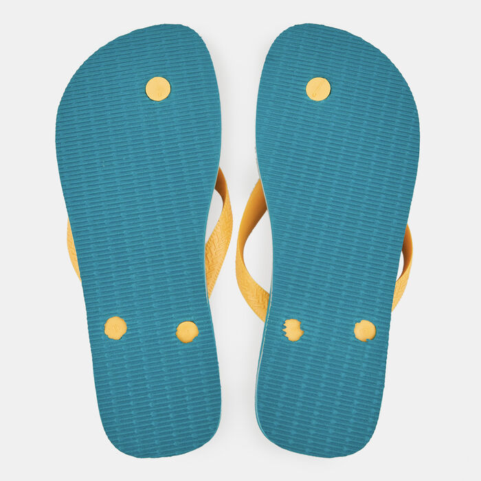 Havaianas Brasil Logo Flip Flops Green image number 1