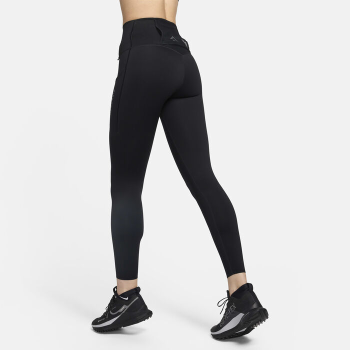 Nike Women's Trail Go 7/8 Running Leggings Black Nike Women's Trail Go 7/8 Running Leggings Black image number 1