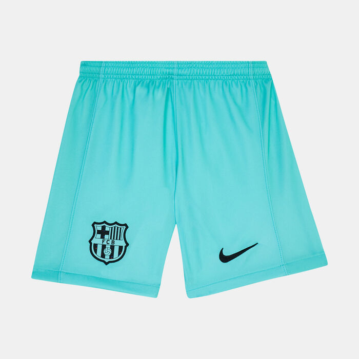 Nike Kids' Dri-FIT F.C. Barcelona Stadium 3rd Football Shorts - 2023/24 Green image number 0
