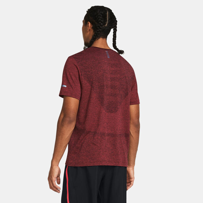 Under Armour Men's UA Seamless Stride Running T-Shirt Red Under Armour Men's UA Seamless Stride Running T-Shirt Red image number 1
