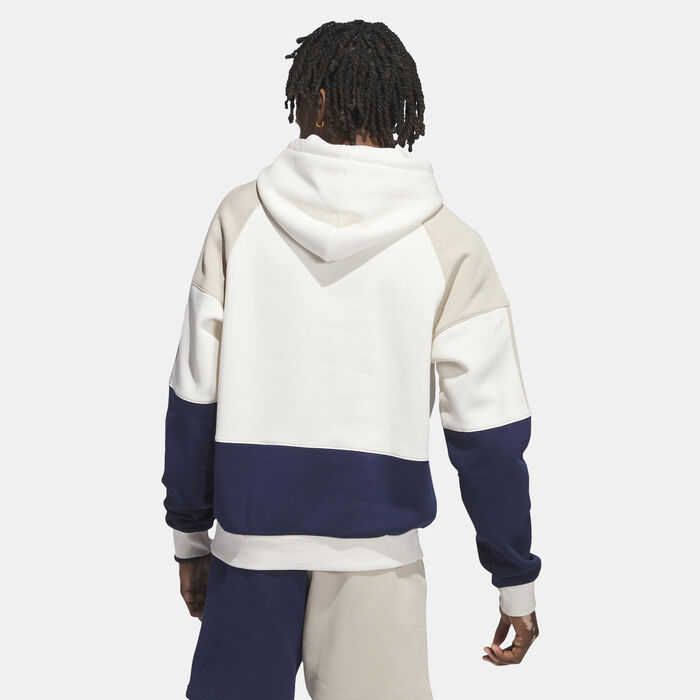 adidas Originals Men's Blocked Pullover Hoodie White image number 1