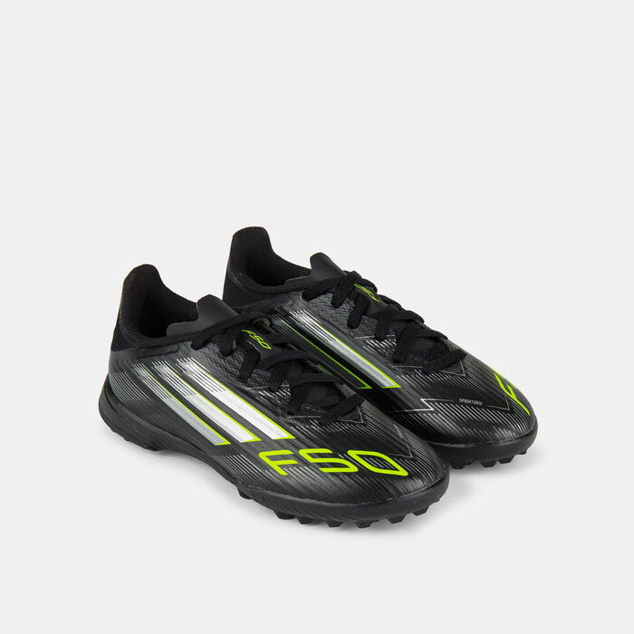 adidas Kids' F50 League Turf Ground Football Shoes Black adidas Kids' F50 League Turf Ground Football Shoes Black image number 1