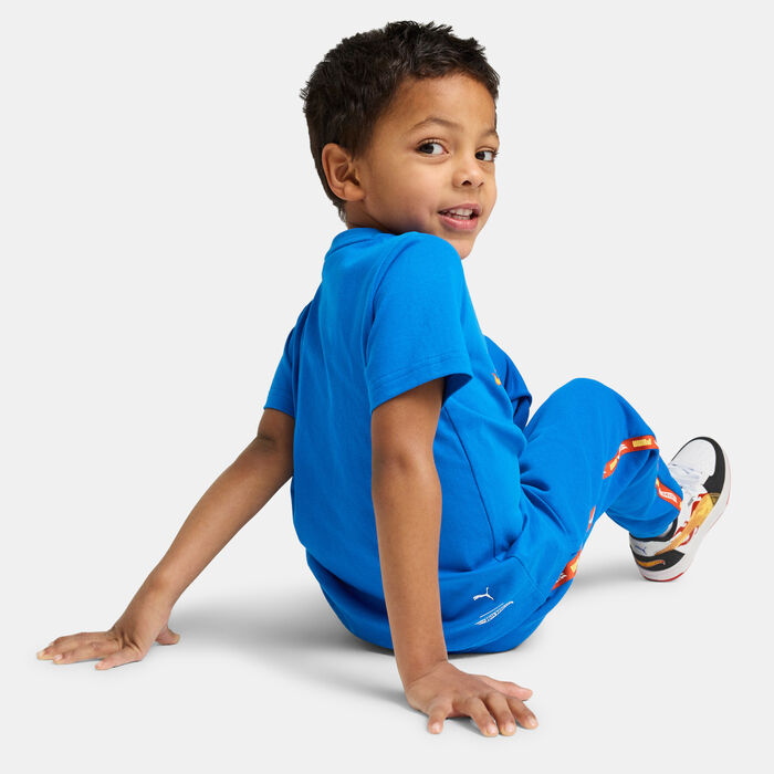 PUMA Kids' HOT WHEELS Graphic T-Shirt Blue PUMA Kids' HOT WHEELS Graphic T-Shirt Blue image number 1