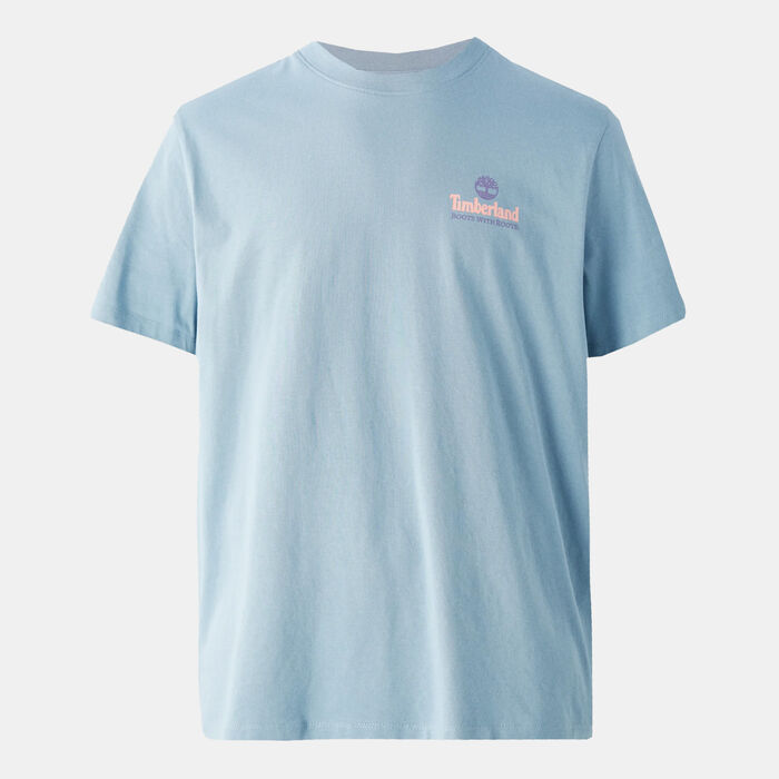 Timberland Men's Illustrated Tree T-Shirt Blue Timberland Men's Illustrated Tree T-Shirt Blue image number 0