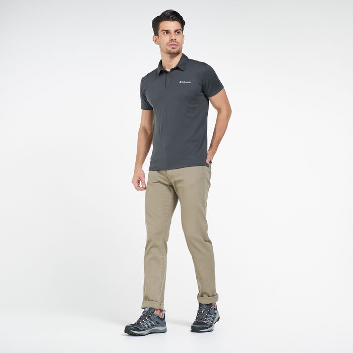 Columbia Triple Canyon™ Tech Polo T-Shirt Black Columbia Triple Canyon™ Tech Polo T-Shirt Black image number 3