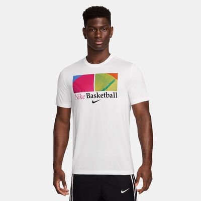 Nike Men's Dri-FIT Basketball T-Shirt White Nike Men's Dri-FIT Basketball T-Shirt White