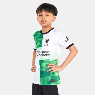 Nike Kids' Liverpool F.C. Dri-FIT Stadium Away Football Jersey - 2023/24 (Older Kids) White
