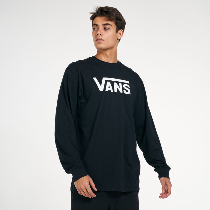 Vans Men's Classic Long Sleeves T-Shirt Black Vans Men's Classic Long Sleeves T-Shirt Black image number 0