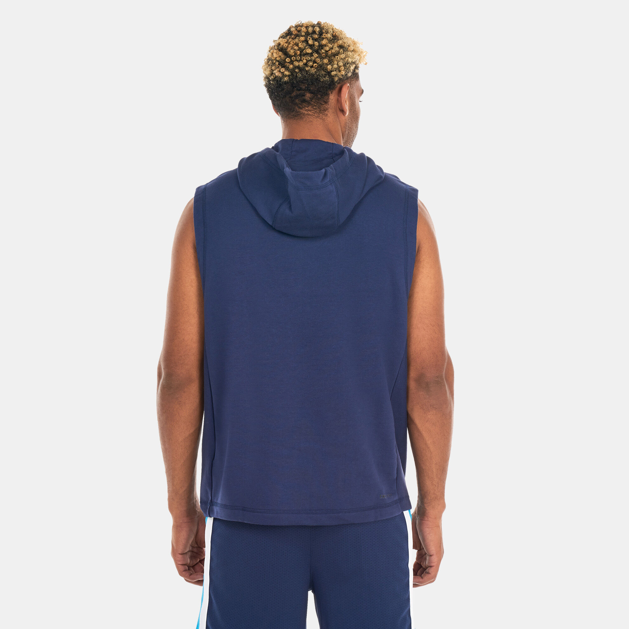 Fleece online sleeveless hoodie