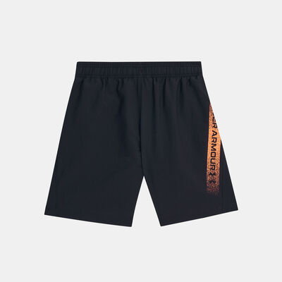 Under Armour Kids' UA Woven Graphic Shorts Black Under Armour Kids' UA Woven Graphic Shorts Black