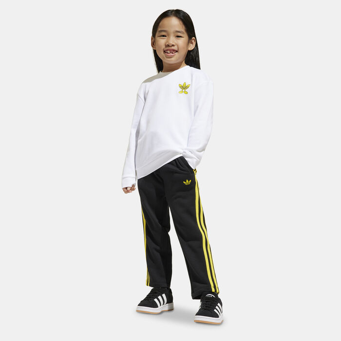 adidas Originals Kids' x Smiley World Sweatshirt and Pants Set White image number 0