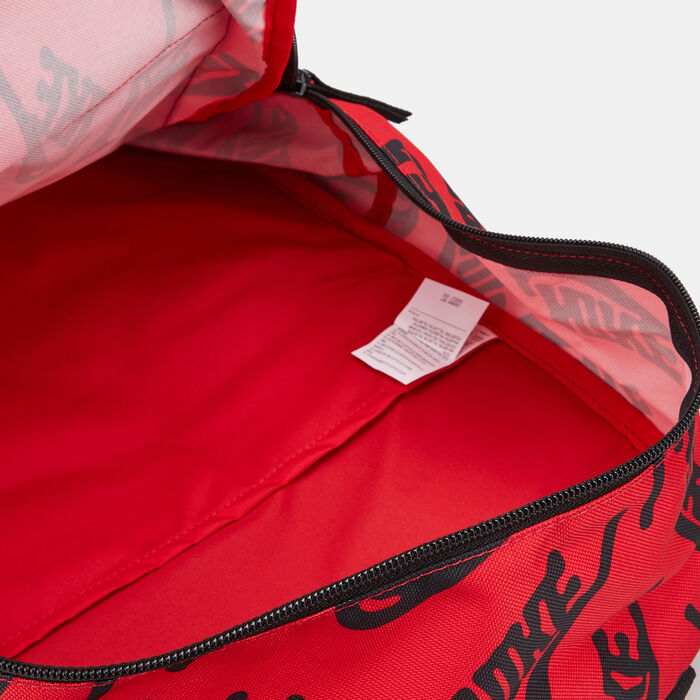Nike Men's Hertiage Printed Backpack Red Nike Men's Hertiage Printed Backpack Red image number 3
