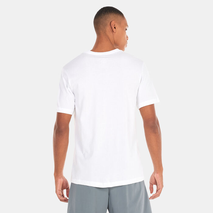 Nike Men's Dri-FIT Graphic Print T-Shirt White image number 1