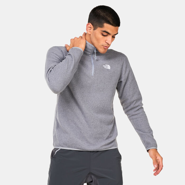 The North Face Men's 100 Glacier Sweatshirt Grey The North Face Men's 100 Glacier Sweatshirt Grey image number 0