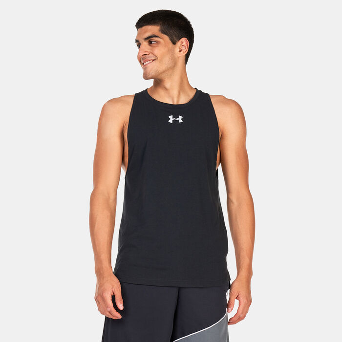 Under Armour Men's Baseline Cotton Tank Top Black image number 0