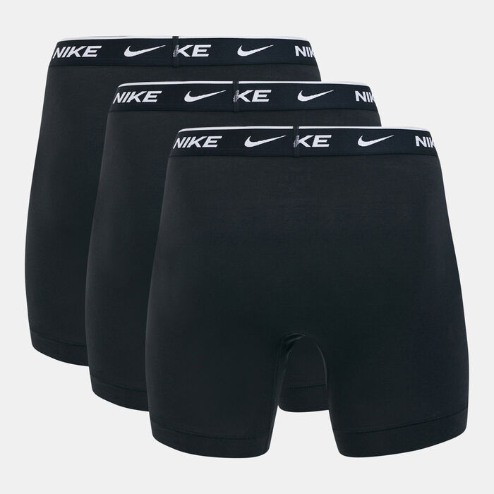 Nike Men's Logo Boxer Briefs (3 Pack) Black Nike Men's Logo Boxer Briefs (3 Pack) Black image number 1