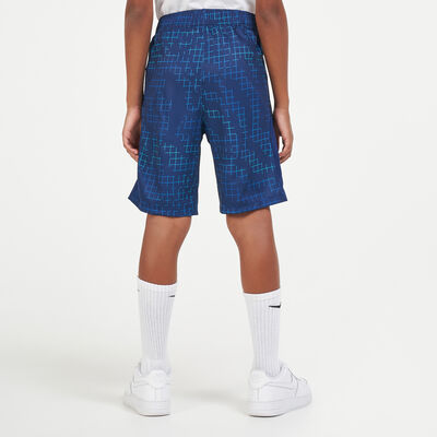Nike Kids' Dri-FIT Printed Training Shorts Blue