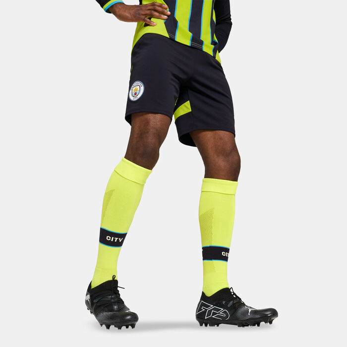 PUMA Men's Manchester City 24/25 Home Replica Football Shorts Blue PUMA Men's Manchester City 24/25 Home Replica Football Shorts Blue image number 0