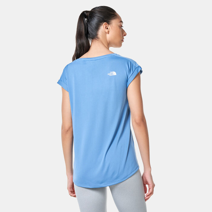 The North Face Women's Tanken Hiking T-Shirt Blue The North Face Women's Tanken Hiking T-Shirt Blue image number 1