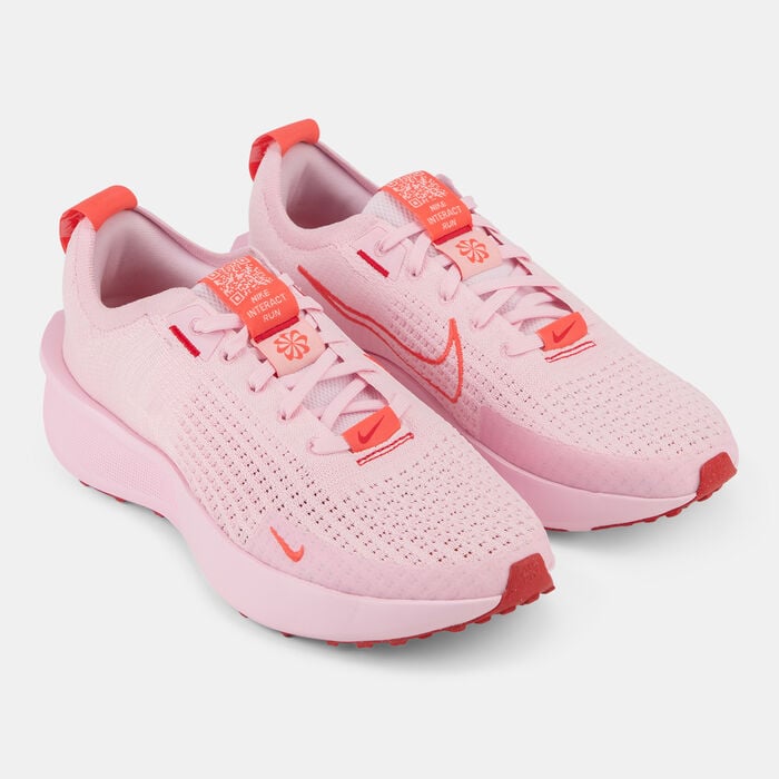 Nike Women's Interact Run SE Road Running Shoes Pink Nike Women's Interact Run SE Road Running Shoes Pink image number 1