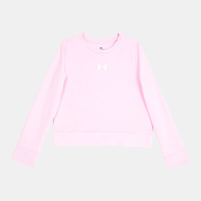 Under Armour Kids' UA Rival Terry Crew Sweatshirt Pink Under Armour Kids' UA Rival Terry Crew Sweatshirt Pink