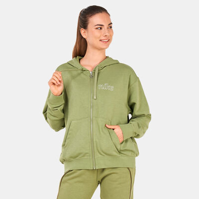 Nike Women's Dri-FIT Get Fit Graphic Hoodie Green