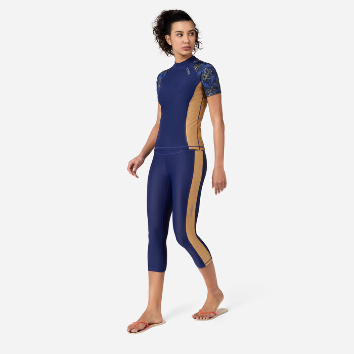 COEGA Women's Swimming Rashguard Blue COEGA Women's Swimming Rashguard Blue image number 2