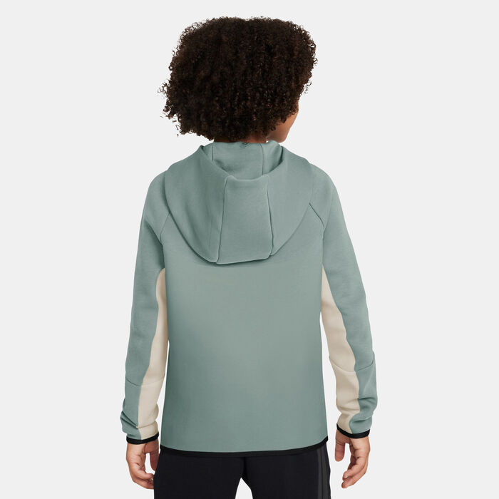 Nike Kids' Sportswear Tech Fleece Full-Zip Hoodie Green Nike Kids' Sportswear Tech Fleece Full-Zip Hoodie Green image number 1