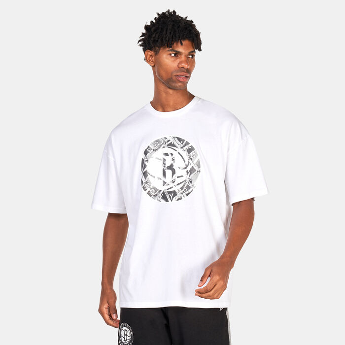 New Era Men's Brooklyn Nets NBA Colour Block Shorts Black New Era Men's Brooklyn Nets NBA Colour Block Shorts Black image number 0