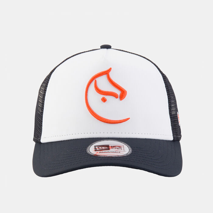 New Era Men's MAB Horse Racing E-Frame Trucker Cap White New Era Men's MAB Horse Racing E-Frame Trucker Cap White image number 0
