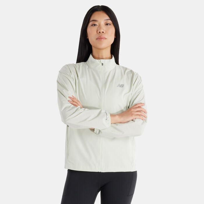 New Balance Women's Sport Essentials Reflective Jacket Green New Balance Women's Sport Essentials Reflective Jacket Green image number 0