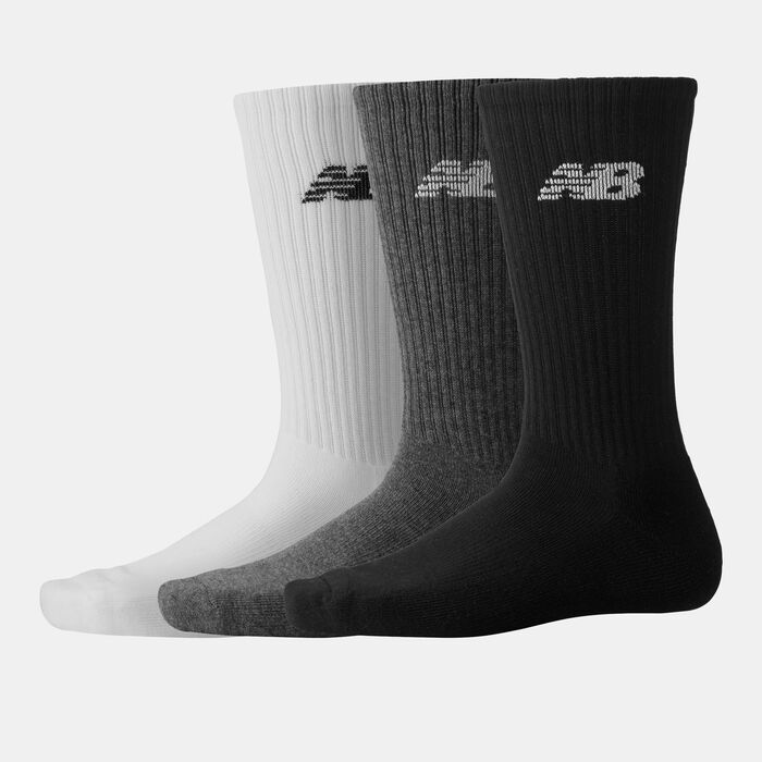 New Balance Logo Everyday Crew Socks (3 Pairs) Multi-Color New Balance Logo Everyday Crew Socks (3 Pairs) Multi-Color image number 0