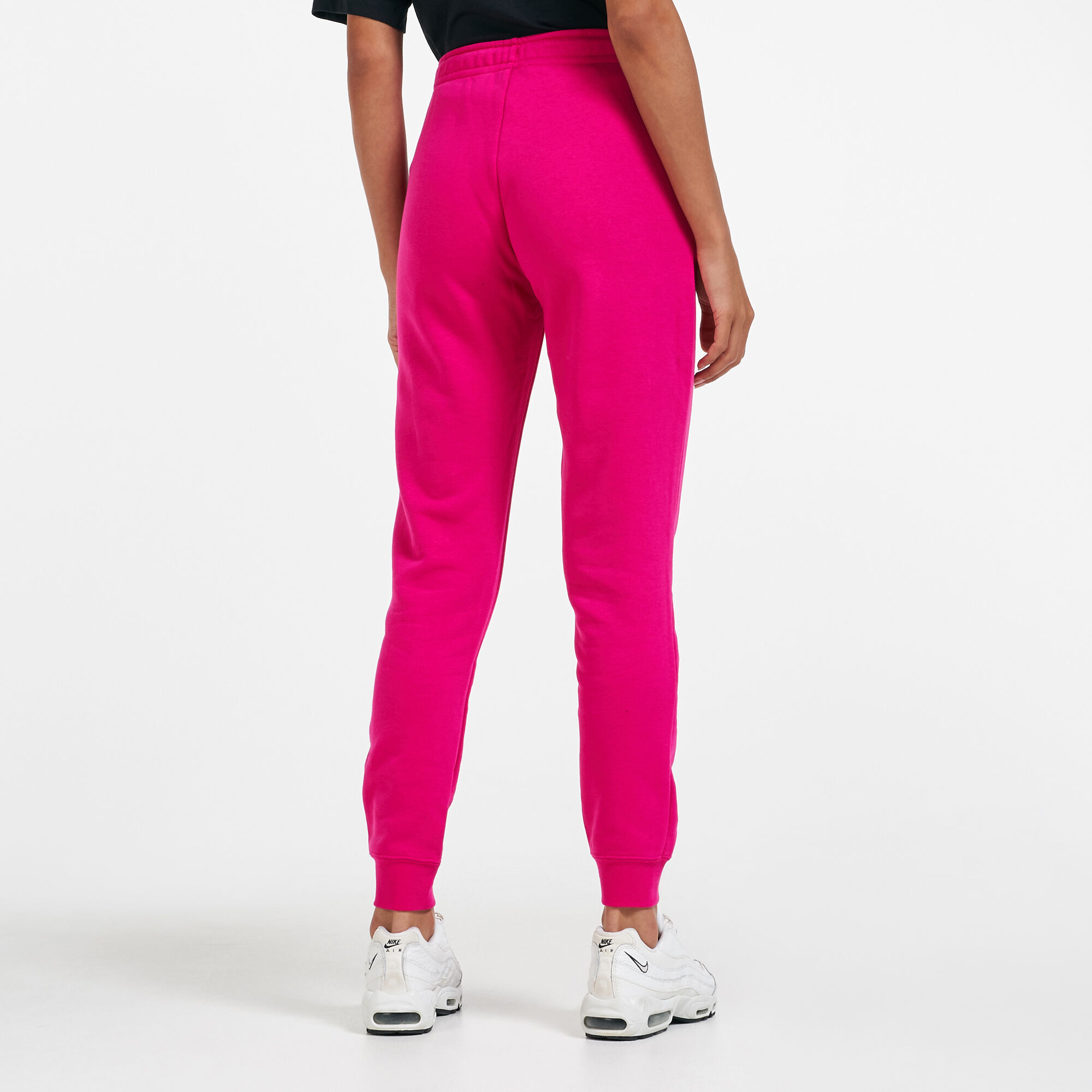 Buy Nike Women s Sportswear Essential Fleece Sweatpants Pink in