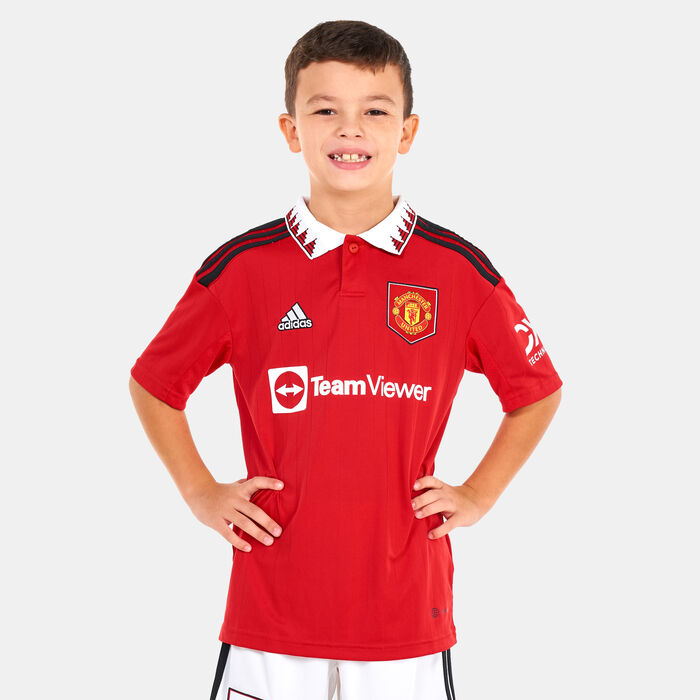adidas Kids' Manchester United Home Jersey - 2022/23 Red image number 0