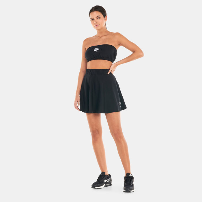 Nike Women's Air Pique Bandeau Top Black Nike Women's Air Pique Bandeau Top Black image number 2