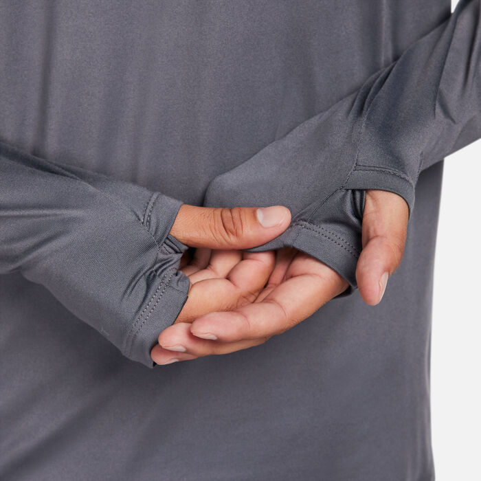 Nike Men's Flash Dri-FIT Running Top Grey image number 4