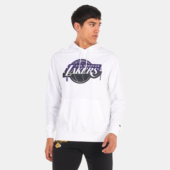 New Era Men's Los Angeles Lakers NBA Drip Logo Hoodie White New Era Men's Los Angeles Lakers NBA Drip Logo Hoodie White image number 0