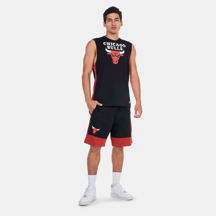 New Era Men's NBA Chicago Bulls Colourblock Sleeveless T-Shirt Black New Era Men's NBA Chicago Bulls Colourblock Sleeveless T-Shirt Black image number 2