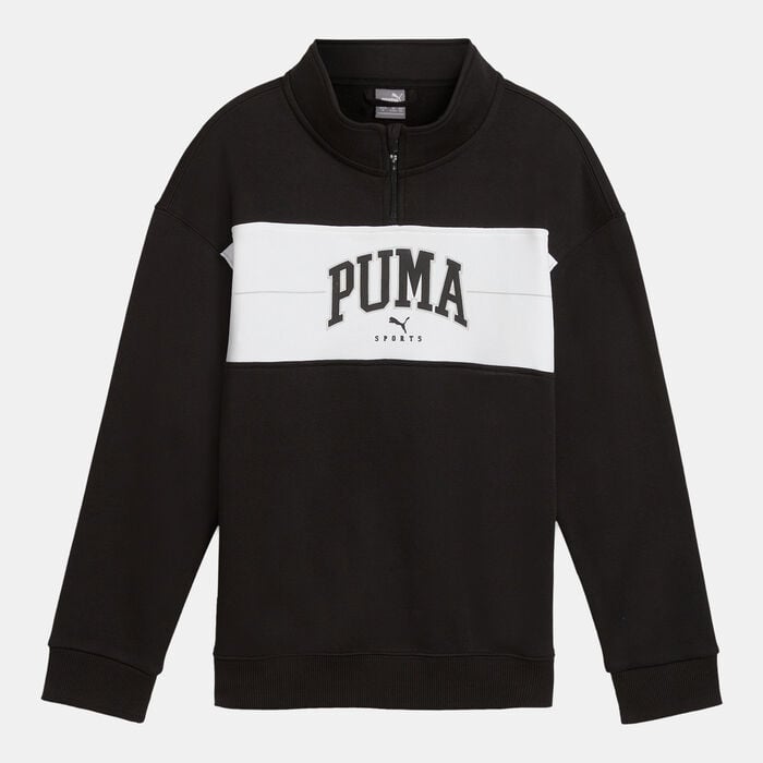 PUMA Kids' Squad 1/2-Zip Hoodie Black PUMA Kids' Squad 1/2-Zip Hoodie Black image number 0
