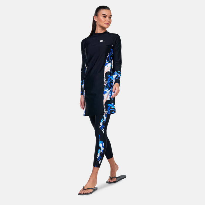 Arena Women's Modesty Swimming Tunic Multi-Color Arena Women's Modesty Swimming Tunic Multi-Color image number 2