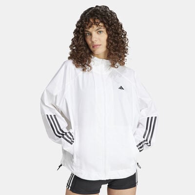 adidas Women's WIND.RDY Hyperglam Windbreaker Jacket White adidas Women's WIND.RDY Hyperglam Windbreaker Jacket White