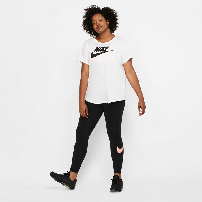 Buy Nike Women's Sportswear Essential T-Shirt (Plus Size) White in KSA -SSS