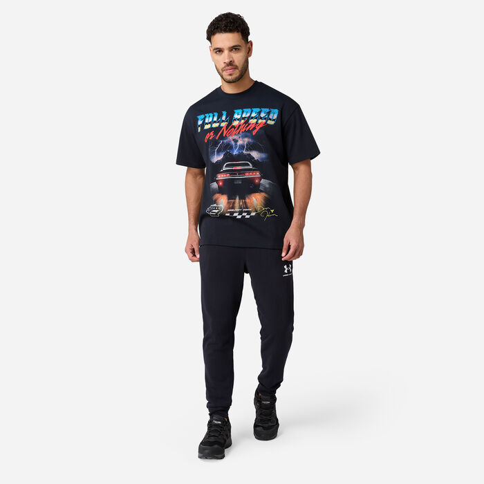 Under Armour Men's Project Rock Graphic T-Shirt Black Under Armour Men's Project Rock Graphic T-Shirt Black image number 2