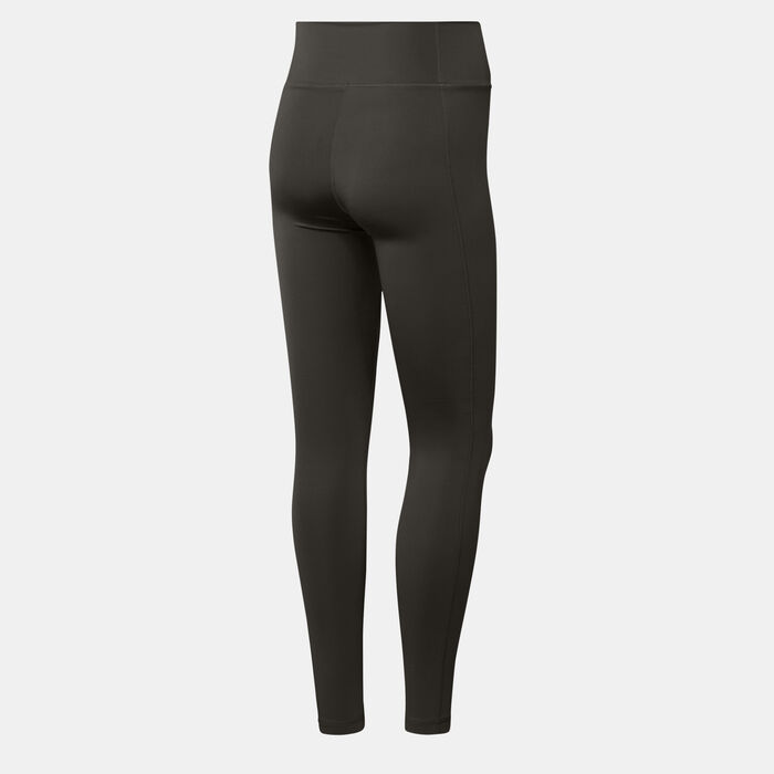 adidas Women's Train Essentials Full-Length Training Leggings Green adidas Women's Train Essentials Full-Length Training Leggings Green image number 1