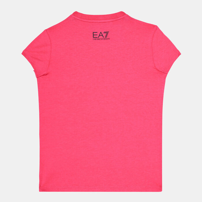 EA7 Emporio Armani Kids' Graphic T-Shirt (Older Kids) Pink EA7 Emporio Armani Kids' Graphic T-Shirt (Older Kids) Pink image number 1