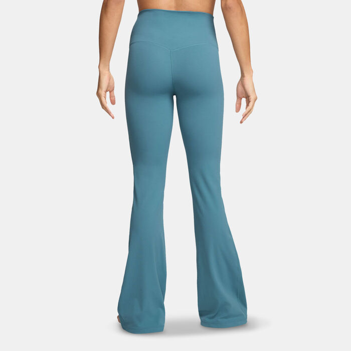 Nike Women's Zenvy Flared Leggings Green image number 1