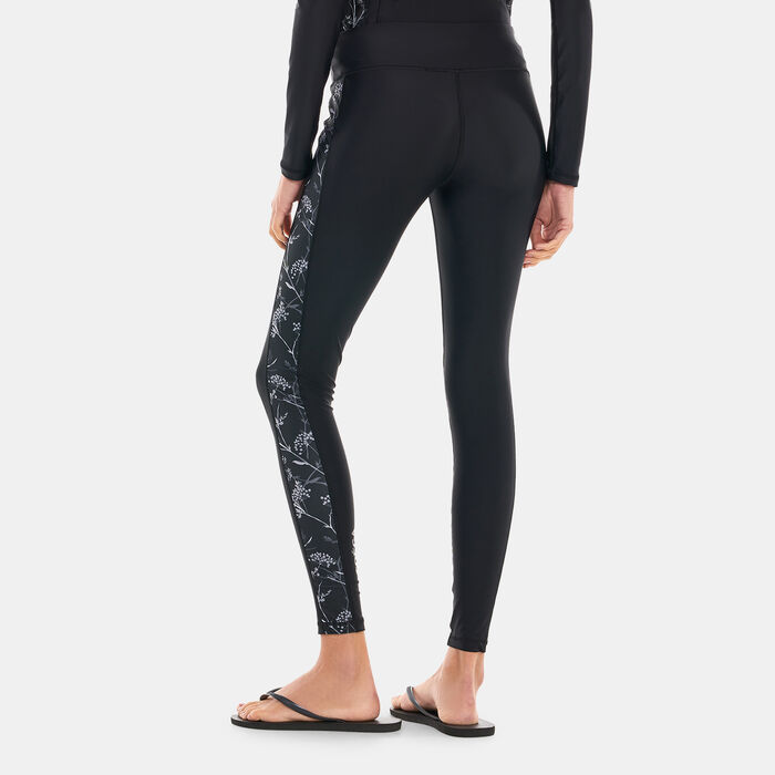 COEGA Women's Printed Swim Leggings Black COEGA Women's Printed Swim Leggings Black image number 1