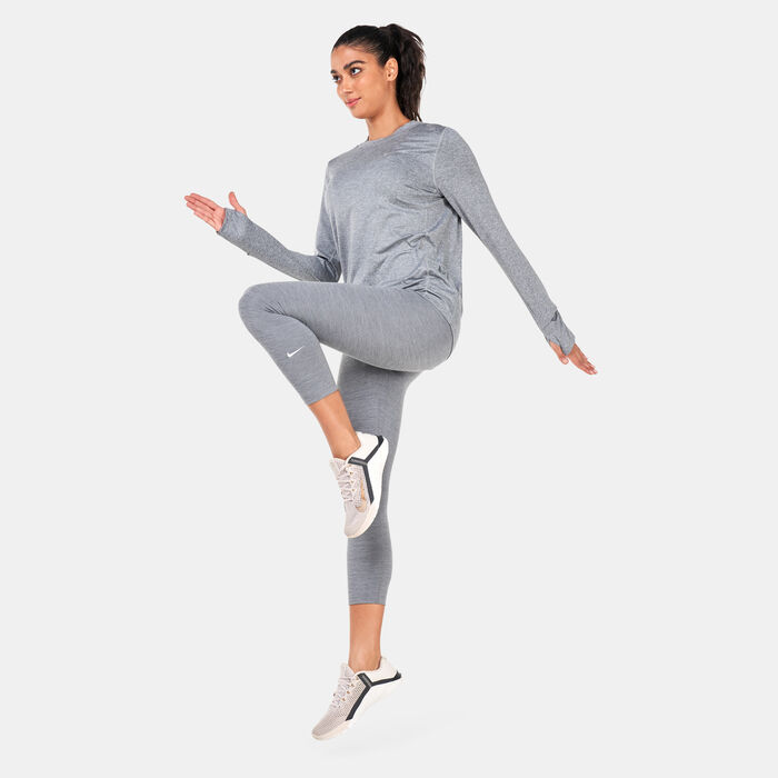 Nike Women's Element Running T-Shirt Grey image number 2