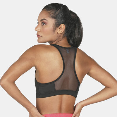 PUMA Women's Mid Impact 4Keeps Sports Bra Black